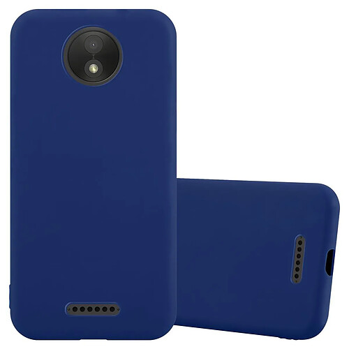 Cadorabo Coque Motorola MOTO C PLUS Etui en Bleu