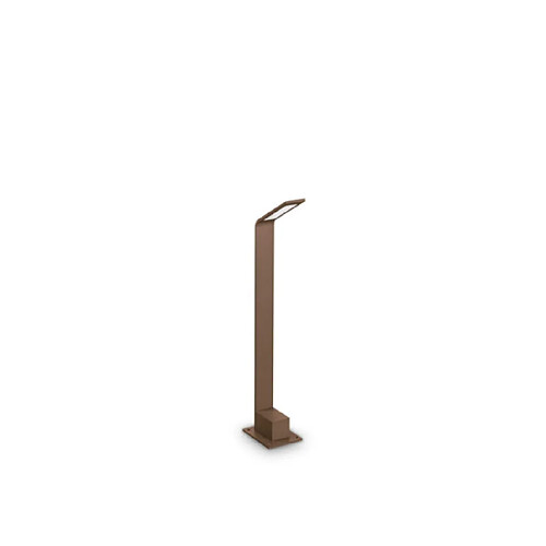 Ideal Lux Borne de jardin Agos Métal,Aluminium Brun