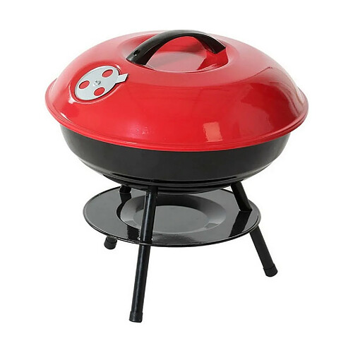 BigBuy Outdoor Barbecue Portable Rouge/Noir 35,5 x 37 cm