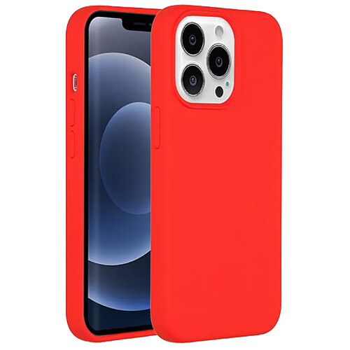 Coque de protection souple silicone Rouge pour iPhone 13 Pro Max -Visiodirect -