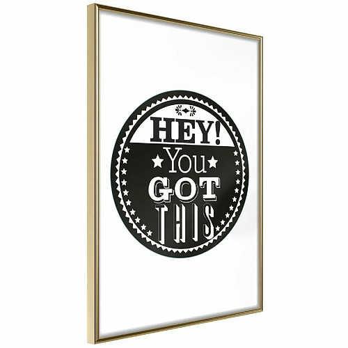 Paris Prix Affiche Murale Encadrée You Got This 20 x 30 cm Or