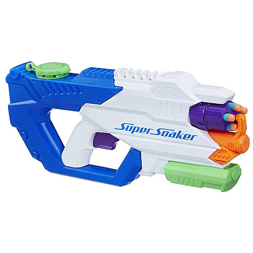 Hasbro Pistolet à Eau et à Fléchettes Super Soaker DartFire avec 5 Fléchettes Blanc / Bleu