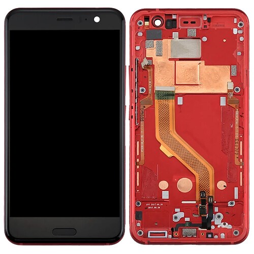 Wewoo Pour HTC U11 écran LCD rouge + tactile avec cadre Pièce détachée