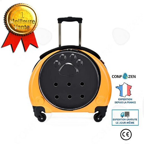 CONFO® Valise de chariot pour animaux de compagnie, sac léger, chariot, valise de transport de chariot pour animaux de compagnie