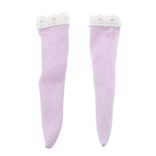 1/6 Violet Bas Chaussettes Dentelle Pour BJD Blythe Poupées Vêtements Accessoires