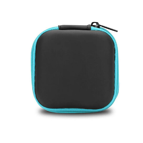 Cadorabo Boîte de rangement écouteurs dans BLEU CLAIR Coque angulaire en tissu robuste