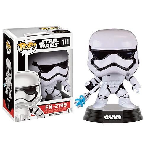 Funko POP Star Wars : Episode 7 : The Force Awakens Figure - FN-2199 Trooper, Noir, blanc, 3,75 pouces