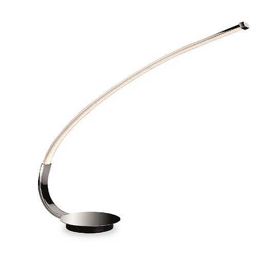 Luminaire Center Lampe de table LED 1 lumière Chrome