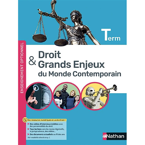 Droit & grands enjeux du monde contemporain terminale : enseignement optionnel · Occasion