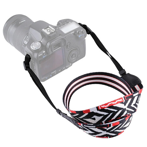 Wewoo Pour appareils photo reflex / numérique rétro style ethnique multi-couleur série bandoulière sangle ACH-622049