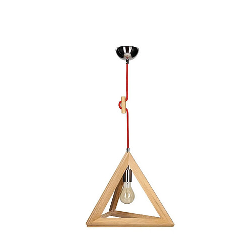 EPIKASA Suspension Trigonon, Marron, Bois, 42x17x24 cm