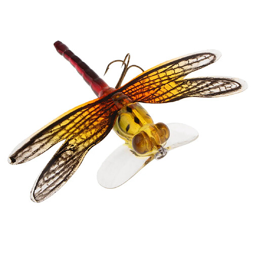 Popper Appâts de pêche Libellule ressemblant à une libellule Flottante Mouche Pêche Mouches Couleur F 005