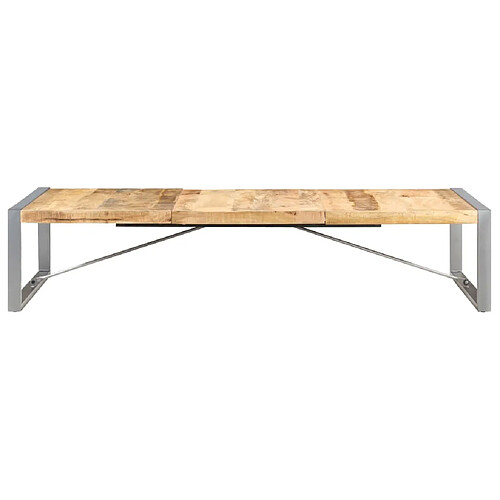 ComfortXL Table Basse 180x90x40 Cm Bois De Manguier Brut