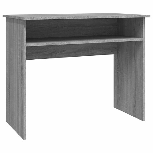 Maison Chic Bureau,Table de travail pour chambre Sonoma gris 90x50x74 cm Bois d'ingénierie -GKD79205