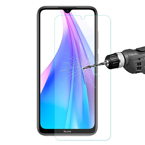 Wewoo Film de verre trempé Pour Xiaomi Redmi Note 8T Chapeau-Prince 0.26mm 9H 2.5D Bord Courbé En