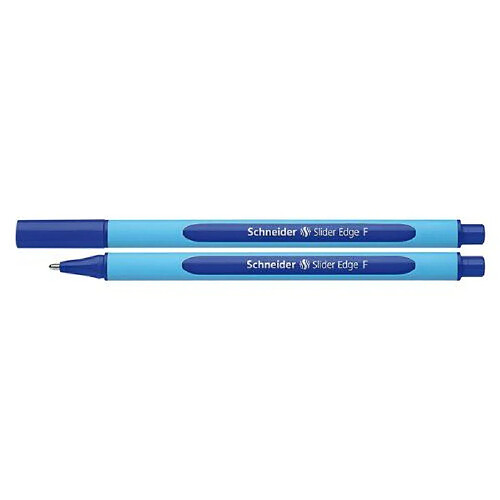 Schneider Slider Edge / 152003 Stylo bille rétractable Mine F/bleu Corps bleu Lot de 10