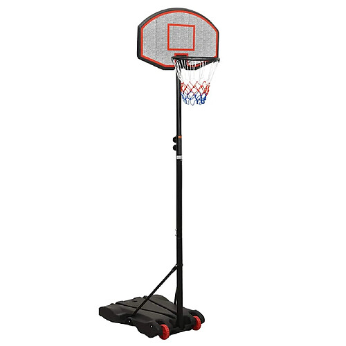 vidaXL Support de basket-ball Noir 216-250 cm Polyéthylène