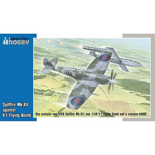 Special Hobby Maquette Avion Spitfire Mk.xii Against V-1 Flying Bomb