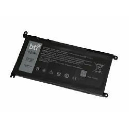 Bti Replacement Battery for Inspiron 13 5368 15 5565 17 5765 Latitude 13 3379 Vostro 14 5468 replacing OEM part number[s] WDX0R 11.4V 3684mAh