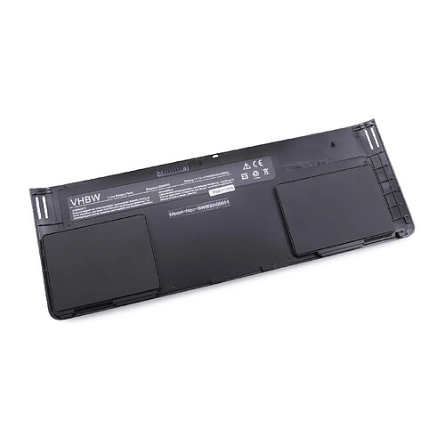 vhbw batterie compatible avec HP EliteBook Revolve 810 G1 Tablet (D7P66AA), 810 G1 Tablet (D7P67AA) laptop (4400mAh, 11,1V, Li-Ion, noir)