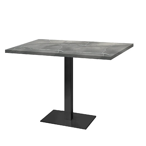 Restootab Table 120x70cm - modèle Milan lune bleue