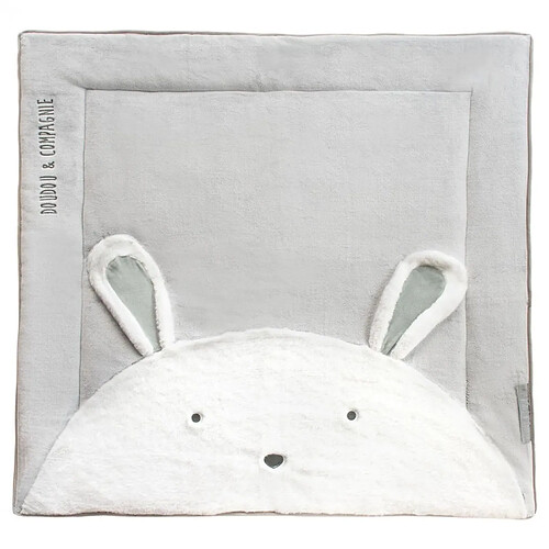 Tapis de parc 100x100 cm Tapidou Lapin - Doudou et compagnie