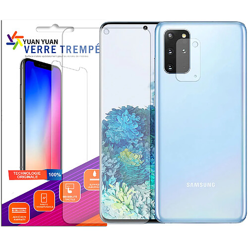 Verre trempé incurvé pour Samsung Galaxy S20 Plus +Verre Trempé Camera Arrière Protecteur-Film Protection en Verre Trempé-Visiodirect-