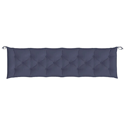 Maison Chic Coussin Confort | pouf | Coussin de banc de jardin bleu marine 200x50x7 cm tissu oxford -GKD37821