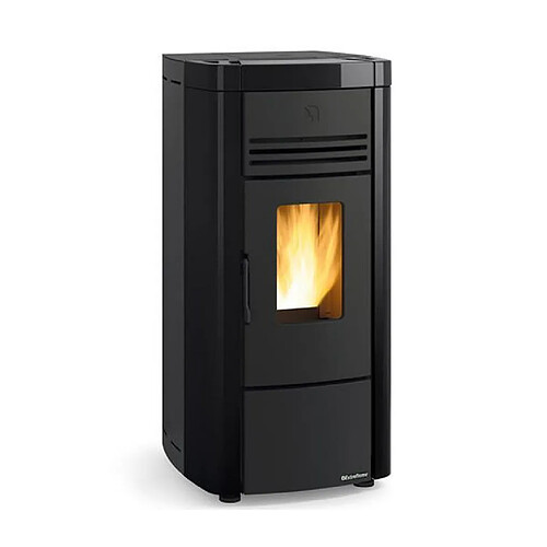 La Nordica Extraflame Poêle à granulés de bois 8kw noir ventilé et étanche - angelaevonoir - NORDICA EXTRAFLAME