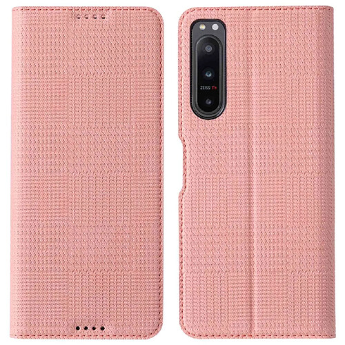 Etui en PU + TPU VILI avec support et porte-carte pour votre Sony Xperia 5 IV 5G - rose