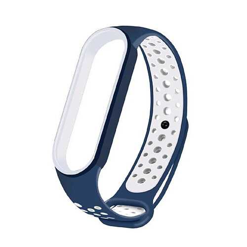 PHONECARE Bracelet SportyStyle pour Xiaomi Mi Band 6 / Mi Smart Band 6 - Bleu / Blanc