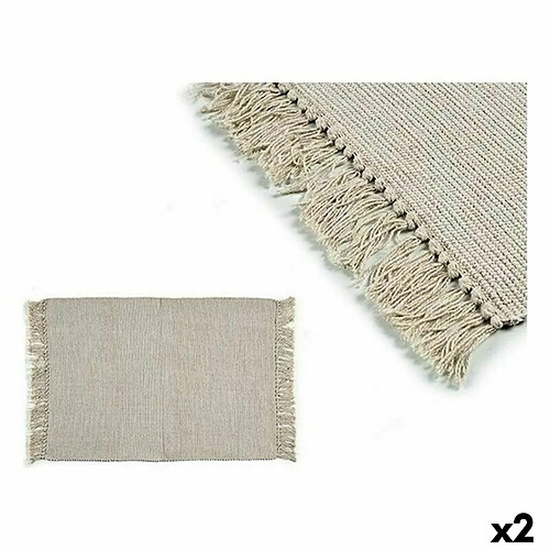 Gift Decor Tapis Beige 10 x 10 x 40 cm 180 x 120 x 1 cm (2 Unités)