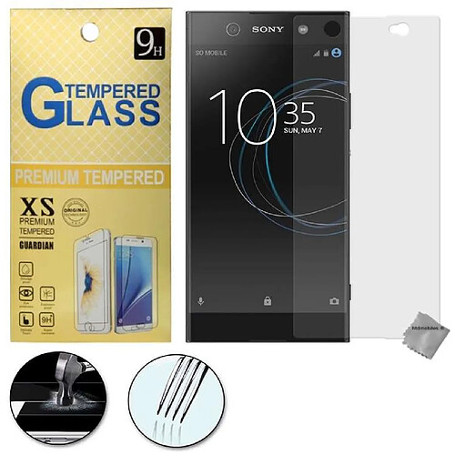 Htdmobiles Film de protection vitre verre trempe transparent pour Sony Xperia XA1 Ultra