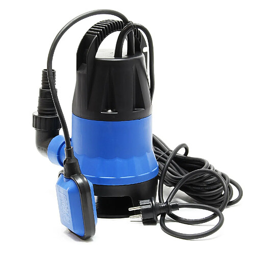 Helloshop26 Pompe submersible eaux usées 750 watts 12500l/h jardin puits drainage évacuation bleu 16_0000622