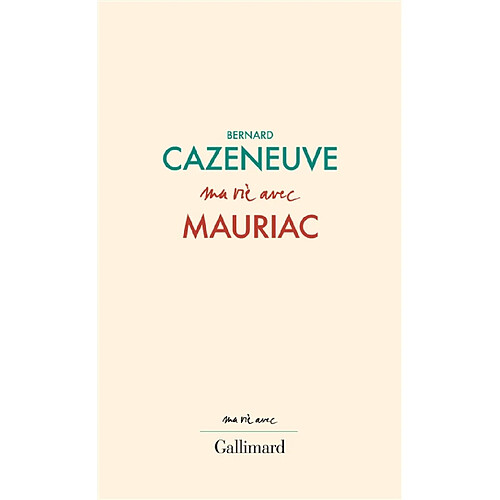 Ma vie avec Mauriac · Occasion