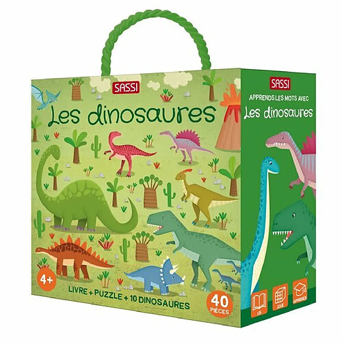 Ludendo Les dinosaures - Livre + Puzzle 40 pièces