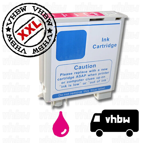 vhbw cartouche d'encre compatible magenta pour HP 88, 88 XL, C9392A, C9392AE