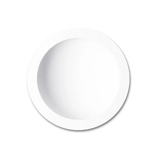 Inspired Downlight encastré LED 30cm rond 30W, 3000K, 2550lm, blanc mat, driver inclus