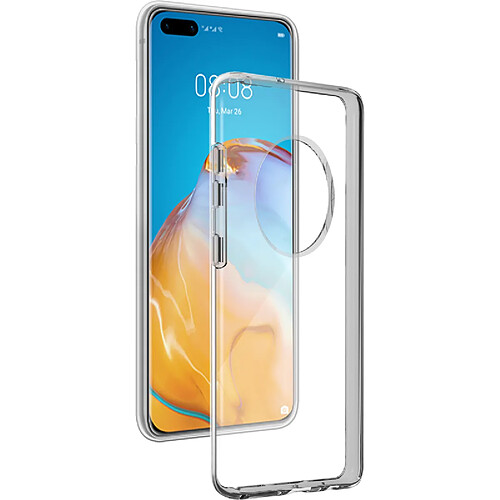 Coque Huawei Mate 40 Pro Silisoft souple Transparente Bigben