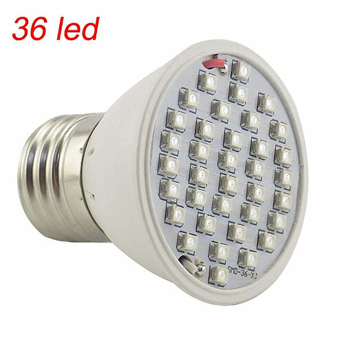 Justgreenbox Full spectrum Plant Grow Led Light Bulbs Lamp lighting for vegs hydro Flower Greenhouse Veg Indoor garden E27, 36 led