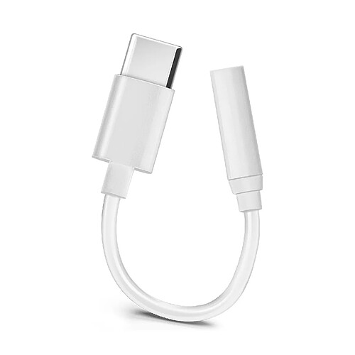 Avizar Adaptateur Connecteur USB Type C vers Jack 3.5 mm Audio Femelle Compact - Blanc