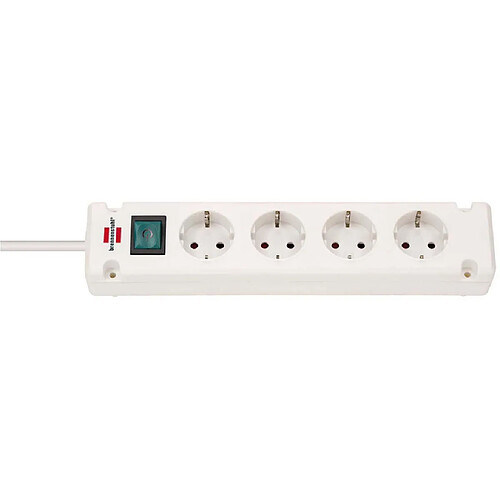 Alpexe Brennenstuhl Bremounta Extension Socket 4-way white 1.5m H05VV-F 3G1.5