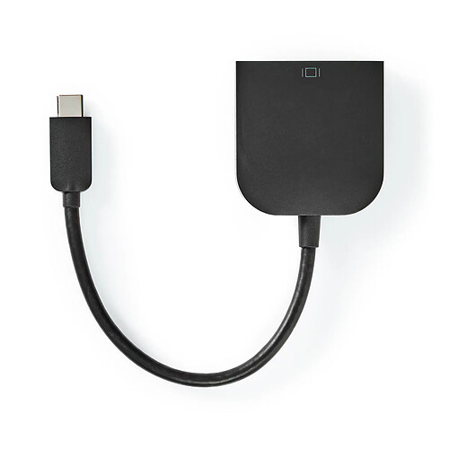 NEDIS Câble Adaptateur USB-C™ Type-C™ Mâle - DVI 24+5 Femelle 0,2 m Noir