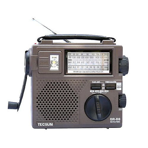 Universal -88 Récepteur radio numérique Lumière de secours Diffusion manuelle sans fil par haut-parleur intégré