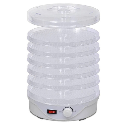 vidaXL Déshydrateur alimentaire rond 250 W 6 plateaux