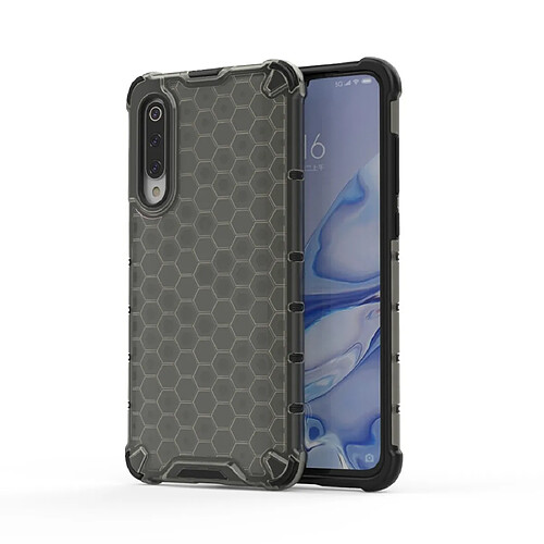 Wewoo Coque Souple Pour Xiaomi Mi 9 Lite Housse PC + TPU en nid d'abeille antichoc Gris