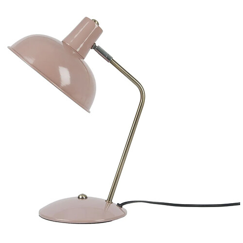 LEITMOTIV Lampe en métal à poser Hood vieux rose.