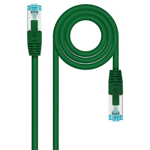 Câble réseau Nanocable Rj45 Lszh Cat.7 600Mhz Sftp Awg26 2 M vert