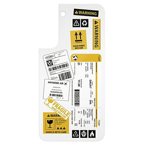 panel samsung gp-tou021amiww do etui frame cover do galaxy s22 blanc/blanc