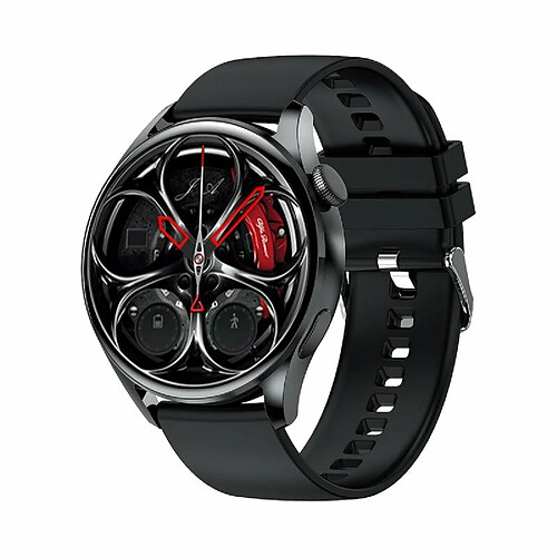 Gt5 Montre Intelligente Bluetooth Appel Nfc Charge Sans Fil Moniteur De Pression Artérielle Bracelet De Sport Noir